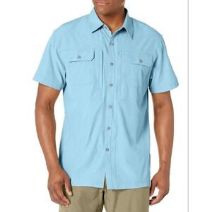 Little Donkey Andy Lightweight Short Sleeve Quick Dry‎ Stretch Shirt UV Blue XXL